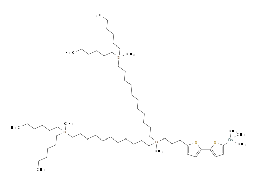 ((methyl(3-(5'-(trimethylstannyl)-[2,2'-bithiophen]-5-yl)propyl)silanediyl)bis(undecane-11,1-diyl))bis(dihexyl(methyl)silane)