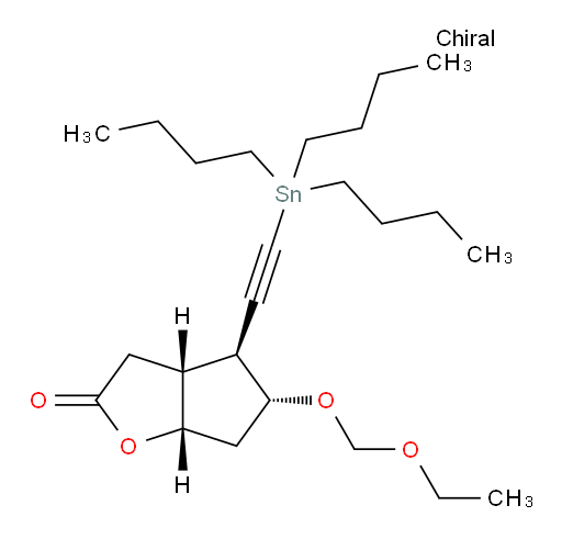 (3aR,4S,5R,6aS)-5-(ethoxymethoxy)-4-((tributylstannyl)ethynyl)hexahydro-2H-cyclopenta[b]furan-2-one