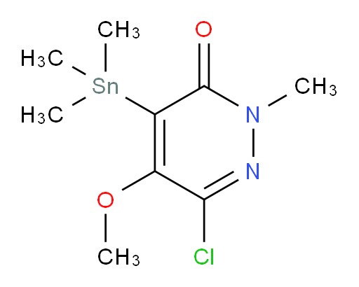 6-chloro-5-methoxy-2-methyl-4-(trimethylstannyl)pyridazin-3(2H)-one