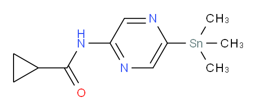 N-(5-(trimethylstannyl)pyrazin-2-yl)cyclopropanecarboxamide