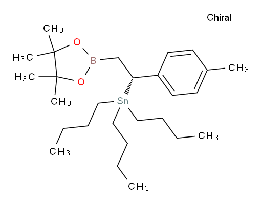 (R)-三丁基(2-(4,4,5,5-四甲基-1,3,2-二氧杂环己硼烷-2-基)-1-(对甲苯基)乙基)锡烷
