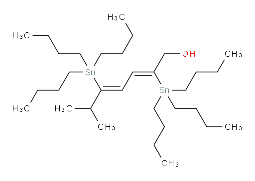 (2Z,4Z)-6-methyl-2,5-bis(tributylstannyl)hepta-2,4-dien-1-ol