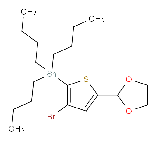 (3-bromo-5-(1,3-dioxolan-2-yl)thiophen-2-yl)tributylstannane