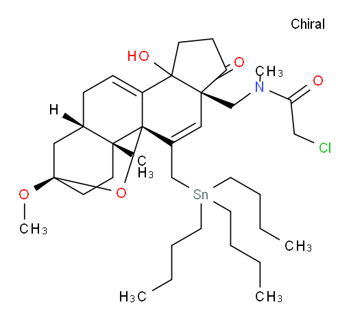 2-chloro-N-(((3R,5S,9R,10R,13S)-14-hydroxy-3-methoxy-10-methyl-17-oxo-11-((tributylstannyl)methyl)-1,2,3,4,5,6,10,13,14,15,16,17-dodecahydro-3,9-epoxycyclopenta[a]phenanthren-13-yl)methyl)-N-methylacetamide