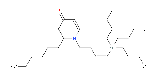 (Z)-2-hexyl-1-(4-(tributylstannyl)but-3-en-1-yl)-2,3-dihydropyridin-4(1H)-one