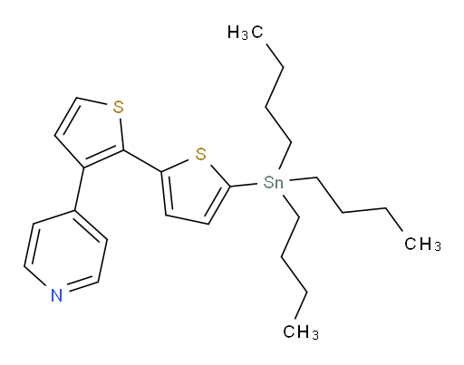 4-(5'-(tributylstannyl)-[2,2'-bithiophen]-3-yl)pyridine