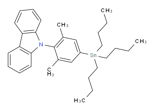 9-(2,6-dimethyl-4-(tributylstannyl)phenyl)-9H-carbazole