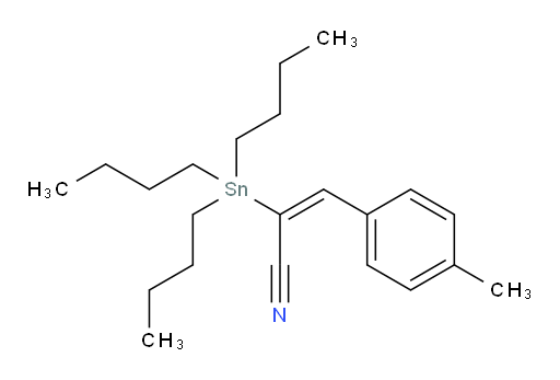 (E)-3-(p-tolyl)-2-(tributylstannyl)acrylonitrile