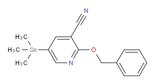 2-(benzyloxy)-5-(trimethylstannyl)nicotinonitrile