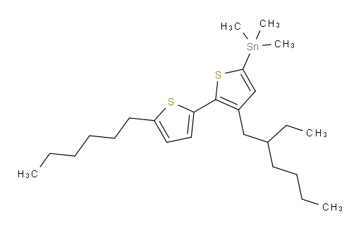 (3-(2-ethylhexyl)-5'-hexyl-[2,2'-bithiophen]-5-yl)trimethylstannane
