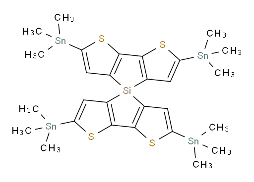 2,2',6,6'-tetrakis(trimethylstannyl)-4,4'-spirobi[silolo[3,2-b:4,5-b']dithiophene]
