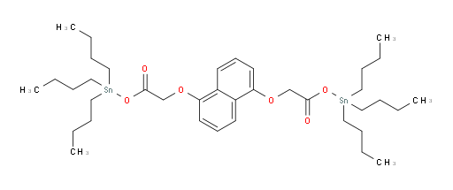bis(tributylstannyl) 2,2'-(naphthalene-1,5-diylbis(oxy))diacetate