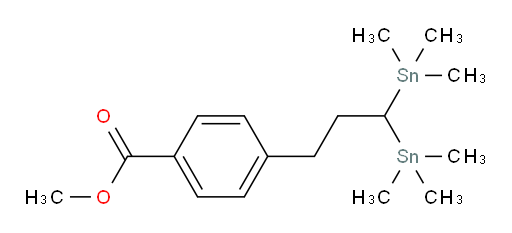 methyl 4-(3,3-bis(trimethylstannyl)propyl)benzoate