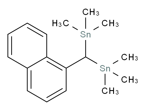 (naphthalen-1-ylmethylene)bis(trimethylstannane)