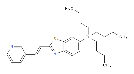 (E)-2-(2-(pyridin-3-yl)vinyl)-6-(tributylstannyl)benzo[d]thiazole