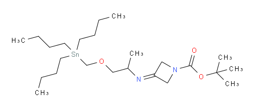 tert-butyl 3-((1-((tributylstannyl)methoxy)propan-2-yl)imino)azetidine-1-carboxylate