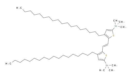 (E)-1,2-bis(3-octadecyl-5-(trimethylstannyl)thiophen-2-yl)ethene