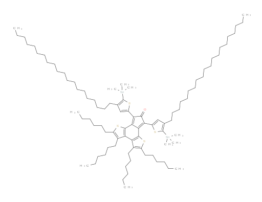 2,3,4,5-tetrahexyl-7,9-bis(4-icosyl-5-(trimethylstannyl)thiophen-2-yl)-8H-indeno[4,5-b:7,6-b']dithiophen-8-one