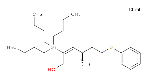 (R,E)-4-methyl-6-(phenylthio)-2-(tributylstannyl)hex-2-en-1-ol