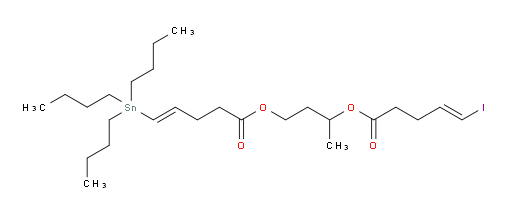 (E)-3-(((E)-5-iodopent-4-enoyl)oxy)butyl 5-(tributylstannyl)pent-4-enoate