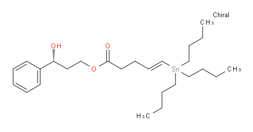 (R,E)-3-hydroxy-3-phenylpropyl 5-(tributylstannyl)pent-4-enoate
