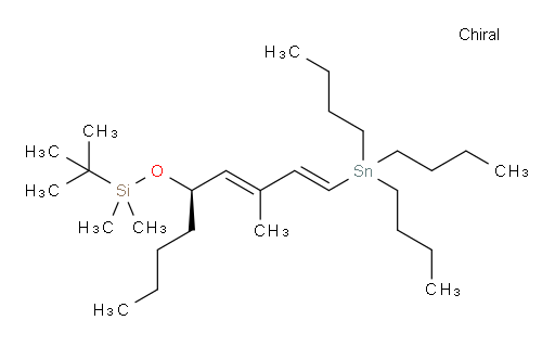 tert-butyldimethyl(((R,1E,3E)-3-methyl-1-(tributylstannyl)nona-1,3-dien-5-yl)oxy)silane