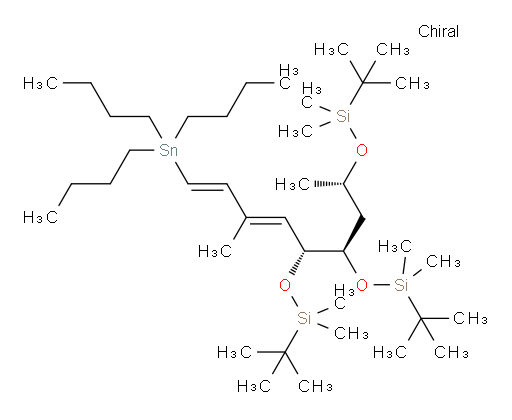(5R,6R,8S)-6-((tert-butyldimethylsilyl)oxy)-2,2,3,3,8,10,10,11,11-nonamethyl-5-((1E,3E)-2-methyl-4-(tributylstannyl)buta-1,3-dien-1-yl)-4,9-dioxa-3,10-disiladodecane