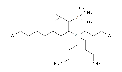 (Z)-1,1,1-trifluoro-3-(tributylstannyl)-2-(trimethylsilyl)dec-2-en-4-ol