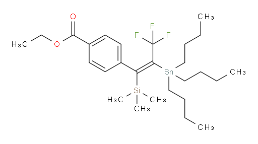 (Z)-ethyl 4-(3,3,3-trifluoro-2-(tributylstannyl)-1-(trimethylsilyl)prop-1-en-1-yl)benzoate