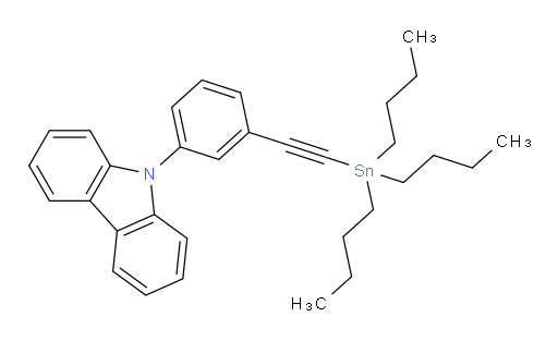 9-(3-((tributylstannyl)ethynyl)phenyl)-9H-carbazole