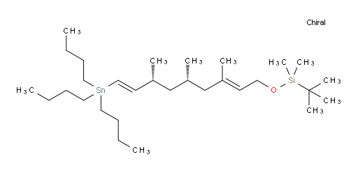 tert-butyldimethyl(((2E,5S,7R,8E)-3,5,7-trimethyl-9-(tributylstannyl)nona-2,8-dien-1-yl)oxy)silane