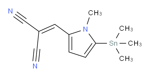 2-((1-methyl-5-(trimethylstannyl)-1H-pyrrol-2-yl)methylene)malononitrile