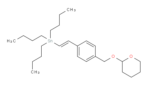 (E)-tributyl(4-(((tetrahydro-2H-pyran-2-yl)oxy)methyl)styryl)stannane
