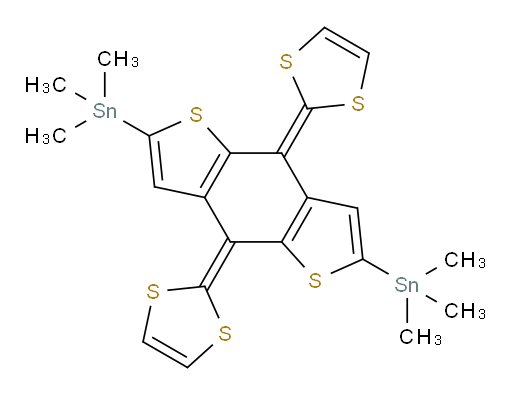 (4,8-di(1,3-dithiol-2-ylidene)-4,8-dihydrobenzo[1,2-b:4,5-b']dithiophene-2,6-diyl)bis(trimethylstannane)