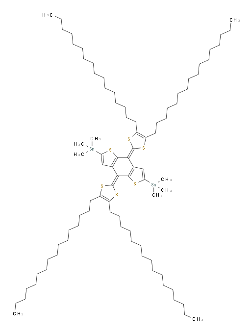 (4,8-bis(4,5-dihexadecyl-1,3-dithiol-2-ylidene)-4,8-dihydrobenzo[1,2-b:4,5-b']dithiophene-2,6-diyl)bis(trimethylstannane)