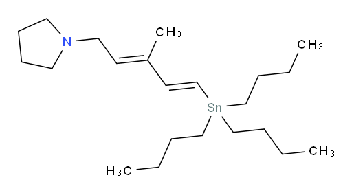 1-((2E,4E)-3-methyl-5-(tributylstannyl)penta-2,4-dien-1-yl)pyrrolidine