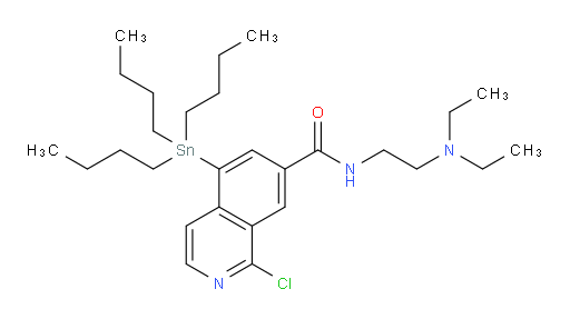 1-chloro-N-(2-(diethylamino)ethyl)-5-(tributylstannyl)isoquinoline-7-carboxamide