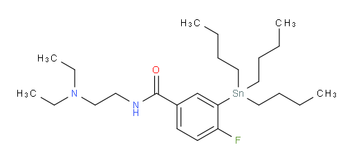 N-(2-(diethylamino)ethyl)-4-fluoro-3-(tributylstannyl)benzamide
