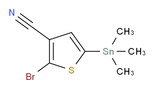 2-bromo-5-(trimethylstannyl)thiophene-3-carbonitrile