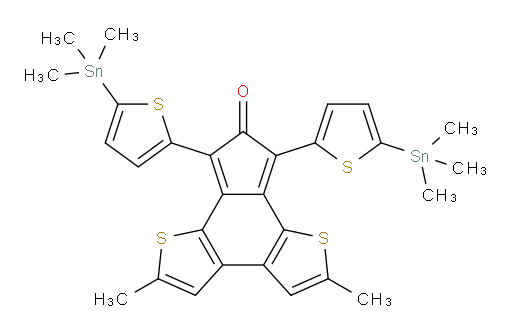 2,5-dimethyl-7,9-bis(5-(trimethylstannyl)thiophen-2-yl)-8H-indeno[4,5-b:7,6-b']dithiophen-8-one