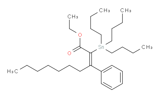 (Z)-ethyl 3-phenyl-2-(tributylstannyl)dec-2-enoate
