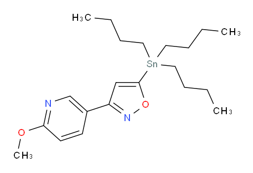 3-(6-methoxypyridin-3-yl)-5-(tributylstannyl)isoxazole