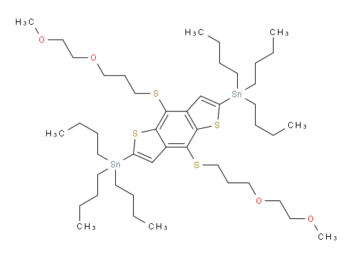 (4,8-bis((3-(2-methoxyethoxy)propyl)thio)benzo[1,2-b:4,5-b']dithiophene-2,6-diyl)bis(tributylstannane)