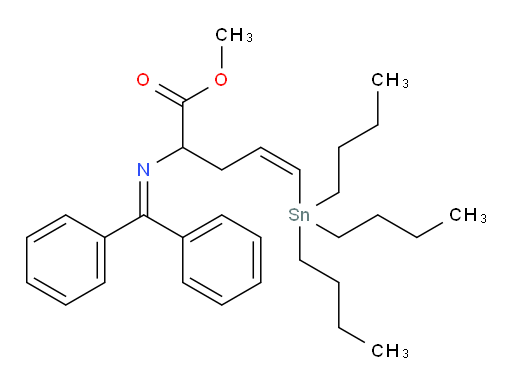 (Z)-methyl 2-((diphenylmethylene)amino)-5-(tributylstannyl)pent-4-enoate
