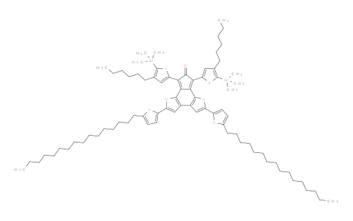2,5-bis(5-hexadecylthiophen-2-yl)-7,9-bis(4-hexyl-5-(trimethylstannyl)thiophen-2-yl)-8H-indeno[4,5-b:7,6-b']dithiophen-8-one