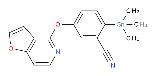 5-(furo[3,2-c]pyridin-4-yloxy)-2-(trimethylstannyl)benzonitrile