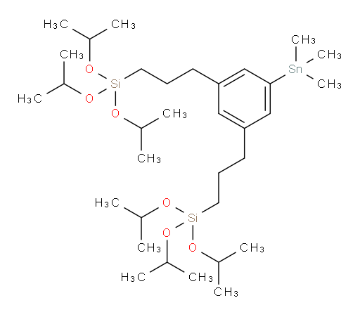 ((5-(trimethylstannyl)-1,3-phenylene)bis(propane-3,1-diyl))bis(triisopropoxysilane)