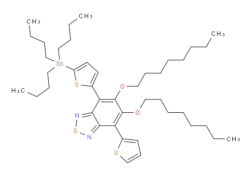 5,6-bis(octyloxy)-4-(thiophen-2-yl)-7-(5-(tributylstannyl)thiophen-2-yl)benzo[c][1,2,5]thiadiazole