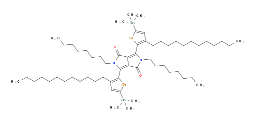 3,6-bis(3-dodecyl-5-(trimethylstannyl)selenophen-2-yl)-2,5-dioctylpyrrolo[3,4-c]pyrrole-1,4(2H,5H)-dione