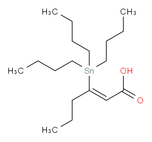 (Z)-3-(tributylstannyl)hex-2-enoic acid